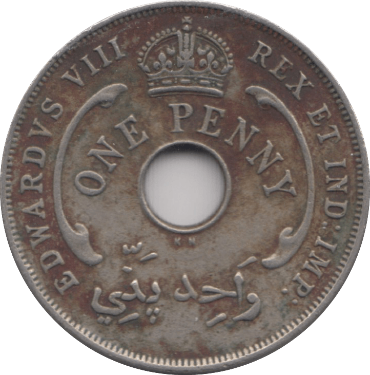 1935 ONE PENNY WEST AFRICA - WORLD COINS - Cambridgeshire Coins