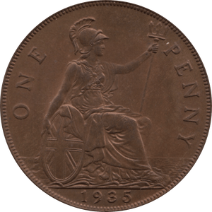 1935 PENNY 1 ( AUNC ) 40 - Penny - Cambridgeshire Coins