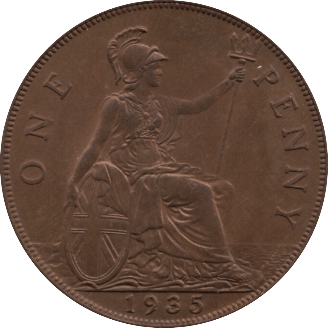 1935 PENNY 1 ( AUNC ) 40 - Penny - Cambridgeshire Coins