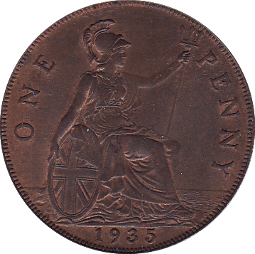 1935 PENNY ( AUNC ) - Penny - Cambridgeshire Coins