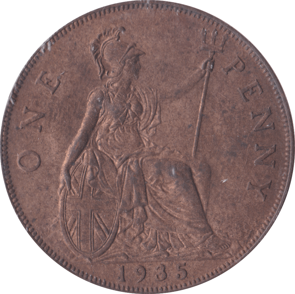 1935 PENNY ( AUNC ) - Penny - Cambridgeshire Coins