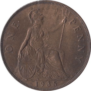 1935 PENNY ( AUNC ) - Penny - Cambridgeshire Coins