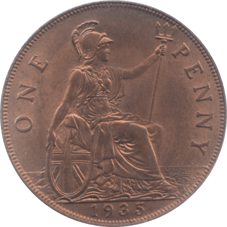 1935 PENNY ( BU ) 5 - Penny - Cambridgeshire Coins