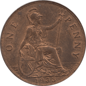 1935 PENNY ( UNC ) 17A - Penny - Cambridgeshire Coins