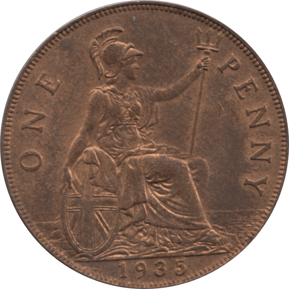 1935 PENNY ( UNC ) 17A - Penny - Cambridgeshire Coins