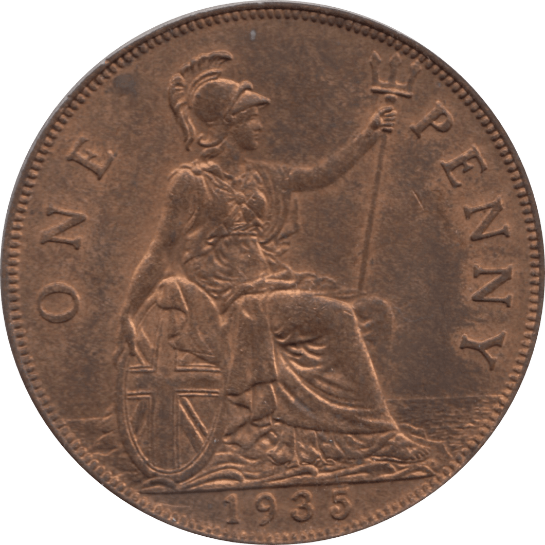 1935 PENNY ( UNC ) 17A - Penny - Cambridgeshire Coins