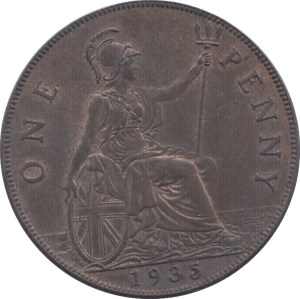 1935 PENNY ( UNC ) 2 - Penny - Cambridgeshire Coins