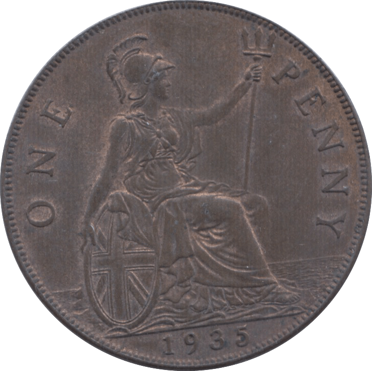 1935 PENNY ( UNC ) 2 - Penny - Cambridgeshire Coins