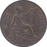 1935 PENNY ( UNC ) 2 - Penny - Cambridgeshire Coins