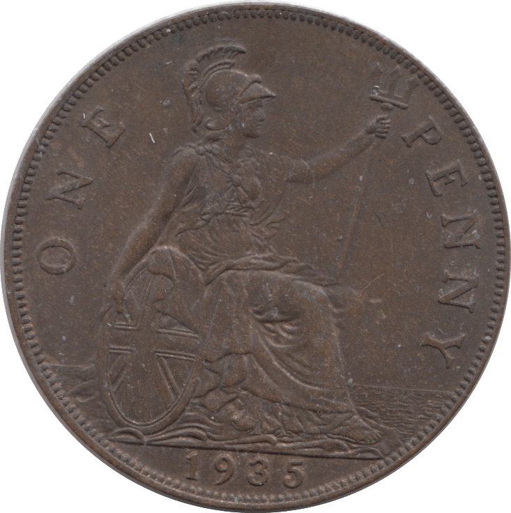 1935 PENNY ( UNC ) 3 - Penny - Cambridgeshire Coins