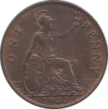 1935 PENNY ( UNC ) 5 - Penny - Cambridgeshire Coins