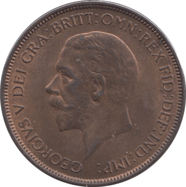1935 PENNY ( UNC ) 5 - Penny - Cambridgeshire Coins