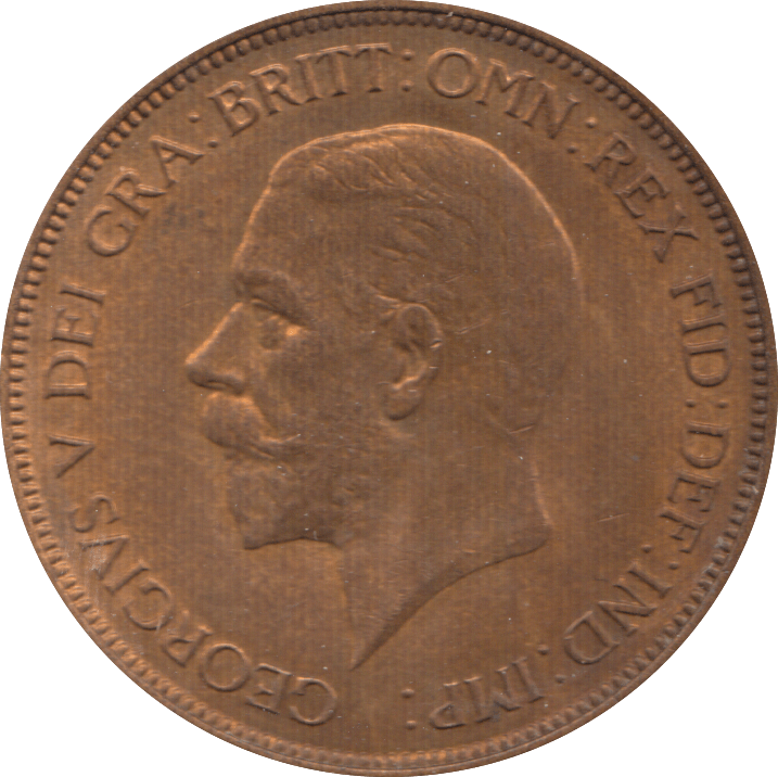 1935 PENNY ( UNC ) 7 - Penny - Cambridgeshire Coins