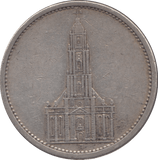 1935 SILVER 5 MARK MINT MARK A NAZI STATE GERMANY - SILVER WORLD COINS - Cambridgeshire Coins