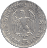 1935 SILVER 5 MARKS GERMANY - WORLD SILVER COINS - Cambridgeshire Coins