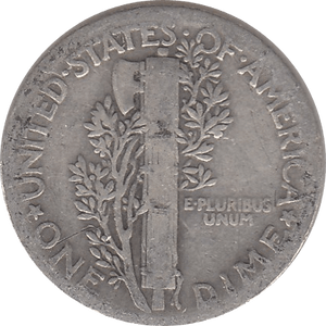 1935 SILVER DIME USA - SILVER WORLD COINS - Cambridgeshire Coins