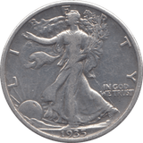 1935 SILVER HALF DOLLAR USA - SILVER WORLD COINS - Cambridgeshire Coins