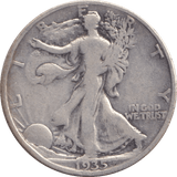 1935 SILVER HALF DOLLAR USA - SILVER WORLD COINS - Cambridgeshire Coins