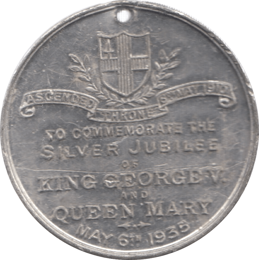 1935 SILVER JUBILEE GEORGE V QUEEN MARY MEDALLION - MEDALLIONS - Cambridgeshire Coins