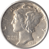 1935 SILVER ONE DIME USA - SILVER WORLD COINS - Cambridgeshire Coins