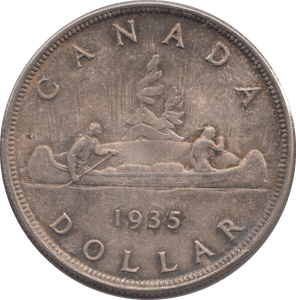 1935 SILVER ONE DOLLAR CANADA - WORLD SILVER COINS - Cambridgeshire Coins