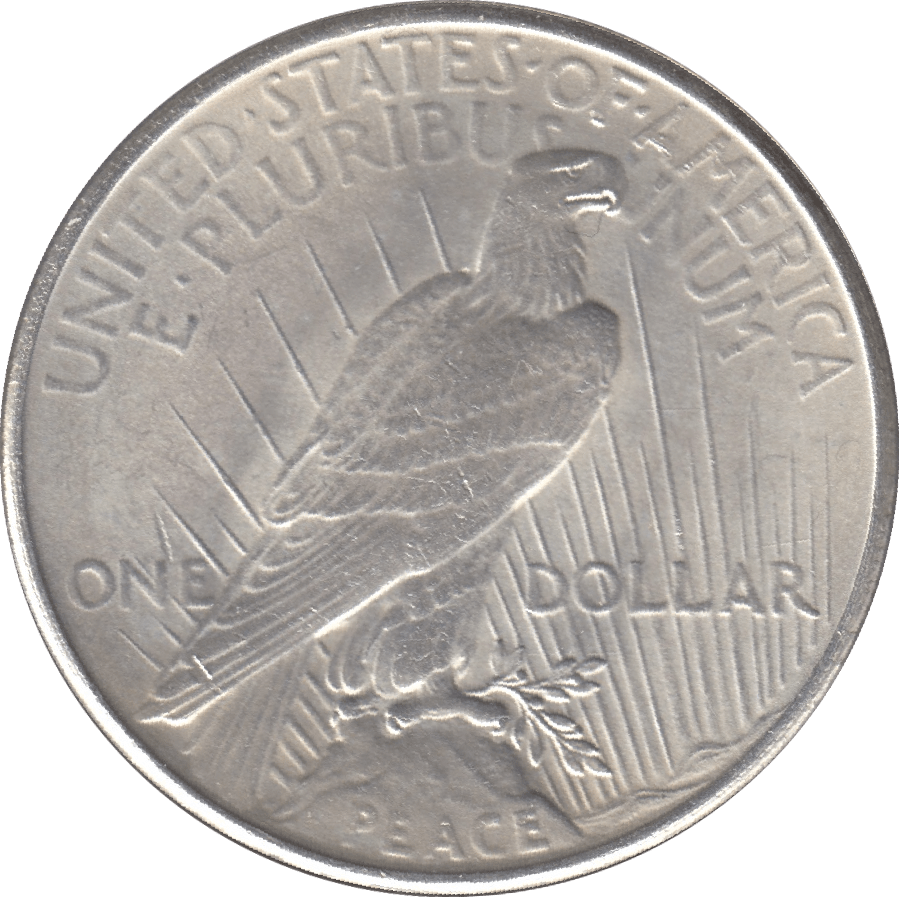 1935 SILVER PEACE DOLLAR USA - WORLD SILVER COINS - Cambridgeshire Coins