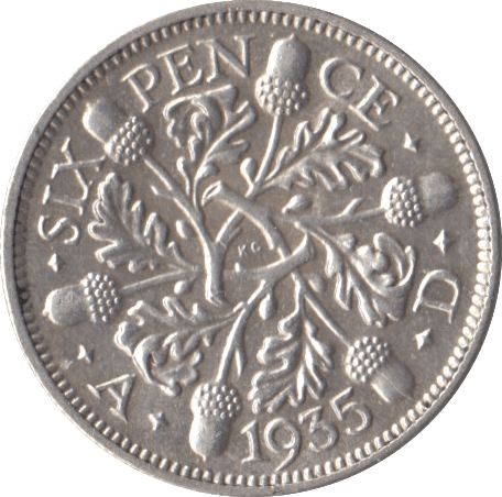 1935 SIXPENCE ( AUNC ) - Sixpence - Cambridgeshire Coins