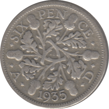 1935 SIXPENCE ( FAIR ) 6 - Sixpence - Cambridgeshire Coins