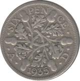 1935 SIXPENCE ( FAIR ) 6 - Sixpence - Cambridgeshire Coins