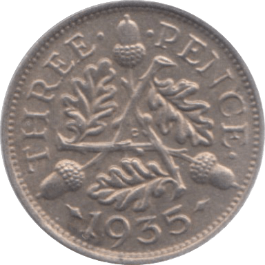 1935 THREEPENCE ( AUNC ) C - Threepence - Cambridgeshire Coins