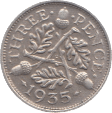 1935 THREEPENCE ( EF ) 23 - Threepence - Cambridgeshire Coins