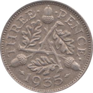 1935 THREEPENCE ( EF ) - Threepence - Cambridgeshire Coins