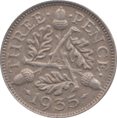 1935 THREEPENCE ( EF ) - Threepence - Cambridgeshire Coins