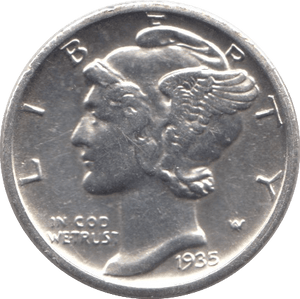 1935 USA SILVER DIME DENVER MINT - SILVER WORLD COINS - Cambridgeshire Coins