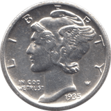 1935 USA SILVER DIME DENVER MINT - SILVER WORLD COINS - Cambridgeshire Coins