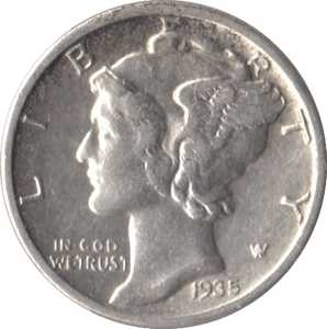 1935 USA SILVER DIME SAN FRANCISCO MINT - SILVER WORLD COINS - Cambridgeshire Coins