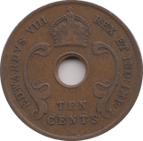 1936 10 CENTS EAST AFRICA - WORLD COINS - Cambridgeshire Coins