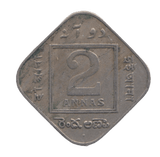1936 2 ANNAS INDIA - WORLD COINS - Cambridgeshire Coins