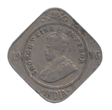 1936 2 ANNAS INDIA - WORLD COINS - Cambridgeshire Coins