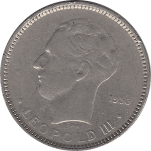 1936 5 FRANCS BELGIUM H22 - SILVER WORLD COINS - Cambridgeshire Coins