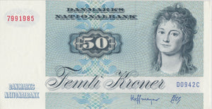 1936 50 KRONER BANKNOTE NORWAY REF 1494 - World Banknotes - Cambridgeshire Coins