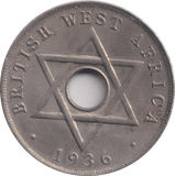 1936 BRITISH WEST AFRICA PENNY - WORLD COINS - Cambridgeshire Coins