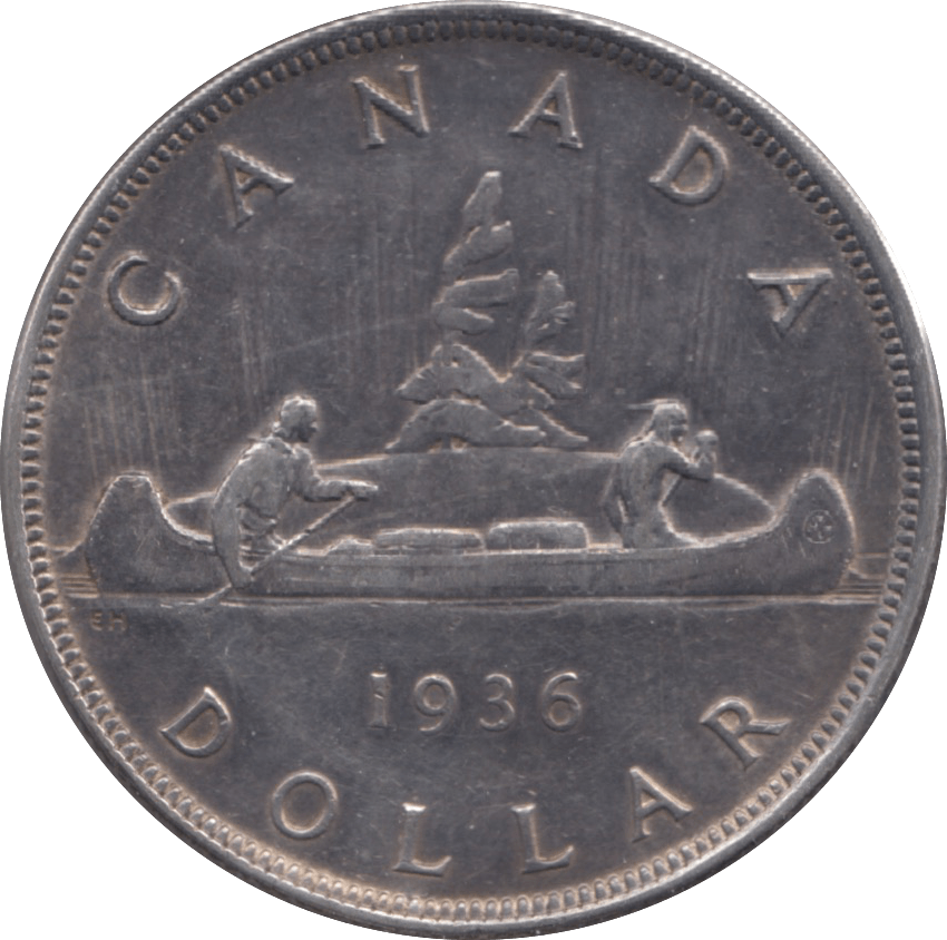 1936 CANADA SILVER ONE DOLLAR 9 - WORLD SILVER COINS - Cambridgeshire Coins