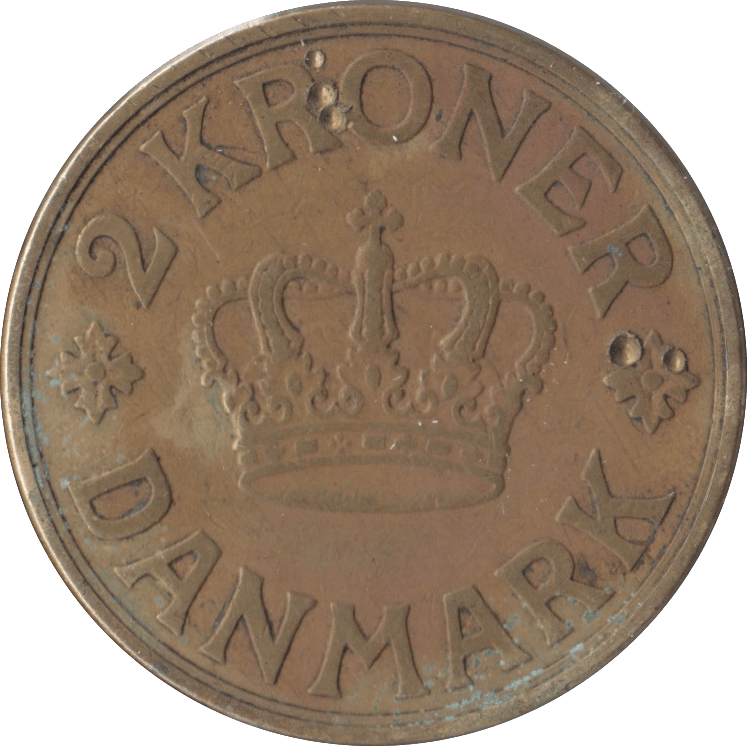 1936 DENMARK 2 KRONER - WORLD COINS - Cambridgeshire Coins
