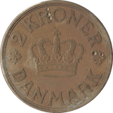 1936 DENMARK 2 KRONER - WORLD COINS - Cambridgeshire Coins