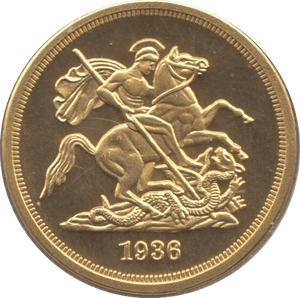 1936 EDWARD VIII 9CT GOLD PATTERN SOVEREIGN ( PROOF ) - Sovereign - Cambridgeshire Coins