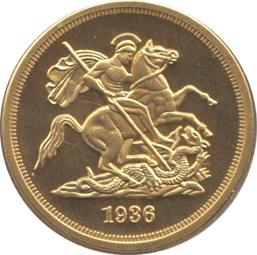 1936 EDWARD VIII 9CT GOLD PATTERN SOVEREIGN ( PROOF ) - Sovereign - Cambridgeshire Coins