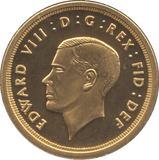 1936 EDWARD VIII 9CT GOLD PATTERN SOVEREIGN ( PROOF ) - Sovereign - Cambridgeshire Coins