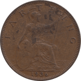 1936 FARTHING 2 ( EF ) 23 - Farthing - Cambridgeshire Coins