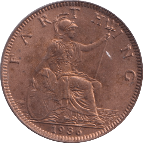 1936 FARTHING ( BU ) - Farthing - Cambridgeshire Coins